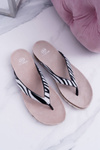 Cork Flip Flops Lu Boo Zebra