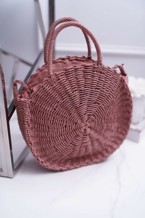 Octario Braided Handbag Pink