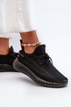 Women's Black Fabric Slip-On Sports Shoes Nelmarie
