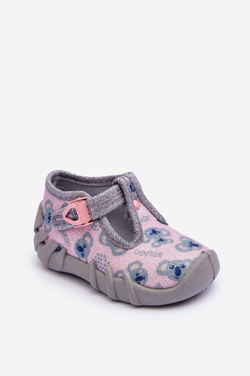 Shiny Papcie Shoes Befado 110P474 Grey-Pink 