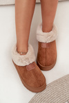 Women's Snow Boots On Platform With Fur Camel Calyra