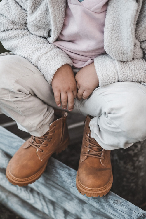 Children's Warm Boots Camel Cheddy