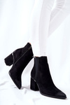 Suede Heeled Boots Black Coriseis