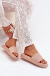 Women's Platform Slippers Made Of Eco Suede Dirty Pink Jorina
