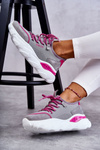 Women's Sneakers Memory Foam System Big Star KK274030 Grey