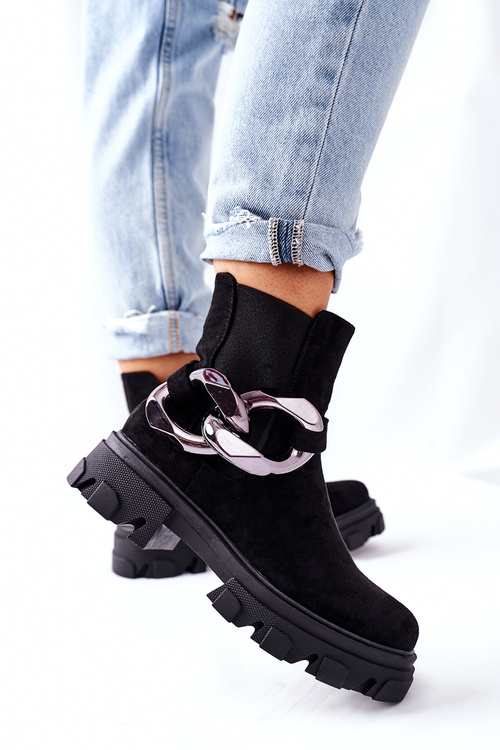 Women's Insulated Chelsea Boots Black Visione