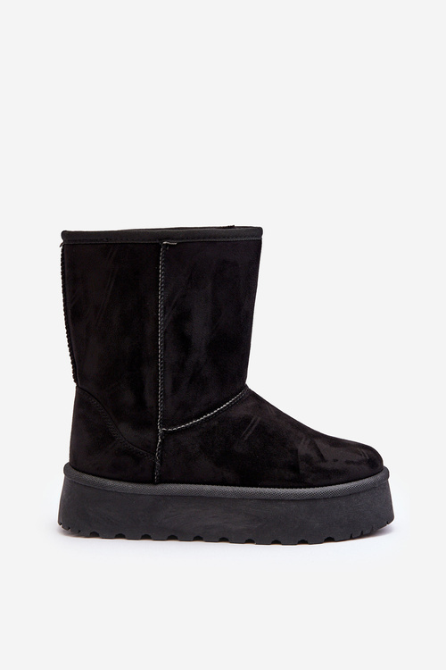 Women's Snow Boots Insulated with Fur Black Abrams