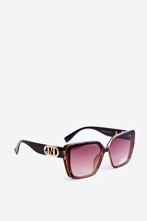 Women's Sunglasses With Decorative Detail UV400 Dark Brown