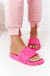 Women's Rubber Slippers Fuchsia Let's Swim
