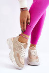 Classic Sport Platform Shoes Beige Bowie