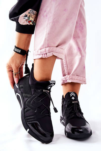 High Sport Shoes Sneakers Black Lanez