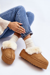 Women's snow boots with a thick sole Camel Starlyn
