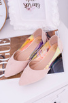 Lu Boo Transparent Holographic Venessa Pointed Ballerinas