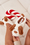 Furry Ladies Slippers Dogs Brown Faylen