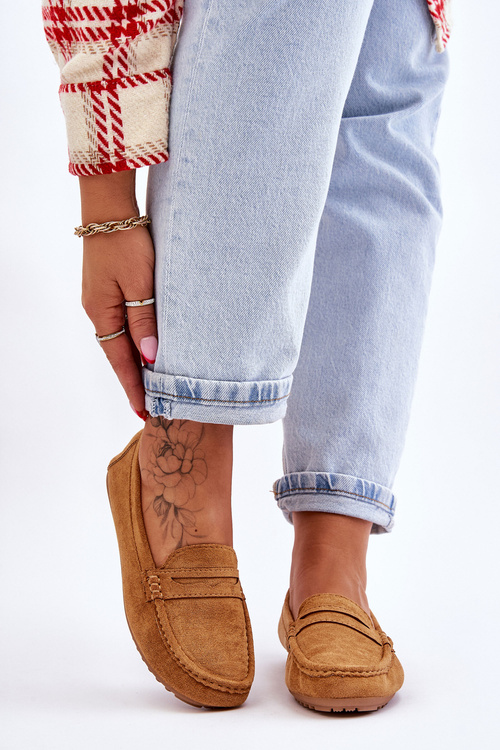 Women's Classic Suede Loafers camel Ivana