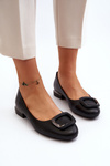 Ballet Flats with Buckle Sergio Leone BL203 Black