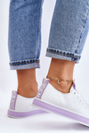 Women's Sneakers Classic White-purple Ville