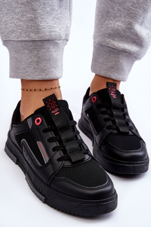 Women's Cross Jeans Low Sneakers LL2R4012C Black