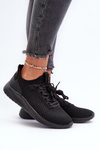 Sportowe Buty Sneakersy Damskie Czarne 4FRSS24FLOWF055