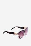 Women's Sunglasses With Gold Detail UV400 Brown