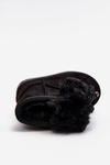 Children's Snow Boots Insulated With Fur Suede Black Amelia