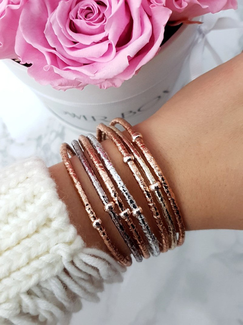 Women's Strap Bracelet Pink Gold Narumi