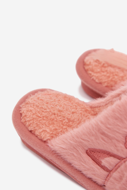 Children's slippers with fur Pink Norene