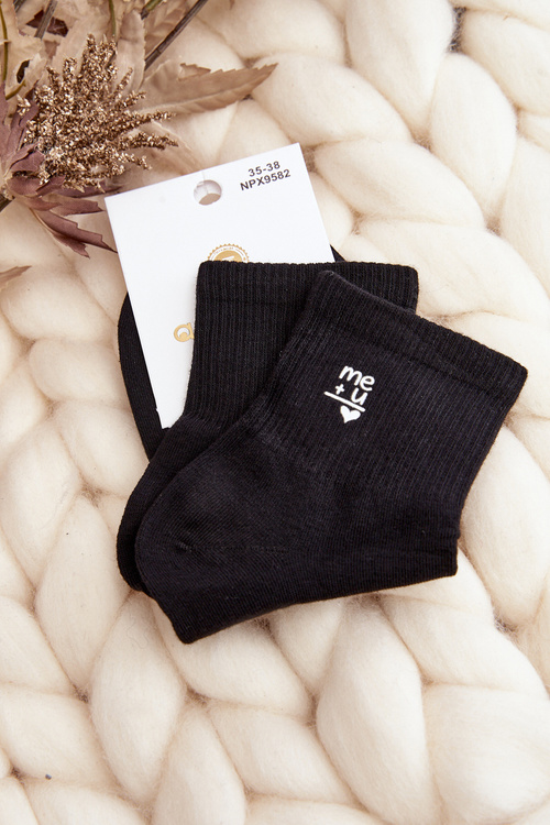 Women's Cotton Socks Black
