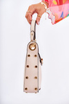 Small Women's Handbag With Ornament Beige Ellies