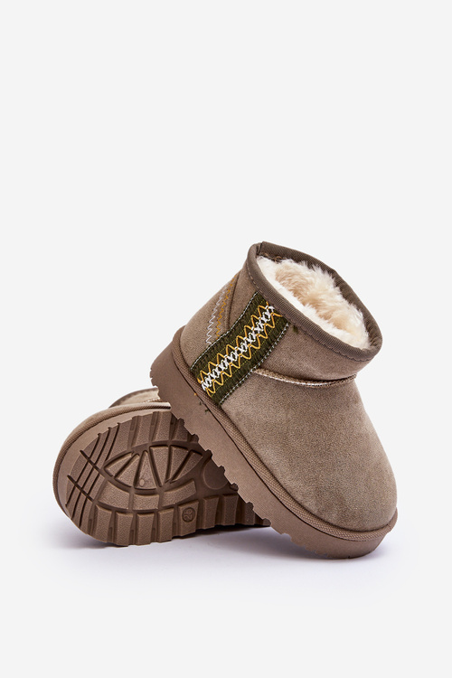 Children's Insulated Snow Boots Green Leonora