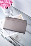 Women's Evening Handbag Silver Grey Clutch Bag