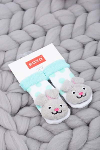 Infant Socks with Rattle Bunny Soxo