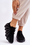 Sneakersy Damskie Wsuwane Czarne Myles