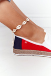 Espadryle Big Star Biało-Czerwone HH276009 