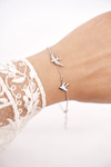 Women's Bracelet Celebrity Silver Swallows Come Back