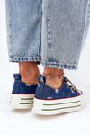 Womens Platform Sneakers GOE RR2N4103 Navy