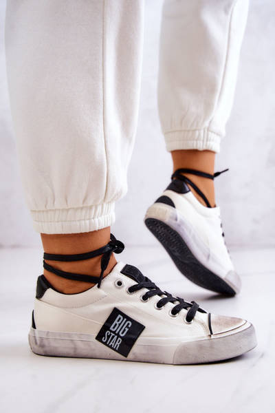 Women's sneakers BIG STAR JJ274350 White and Black