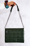 Quilted Letter Bag Green Nerissa