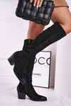 Women's High Boots On Heel Black Nevermind