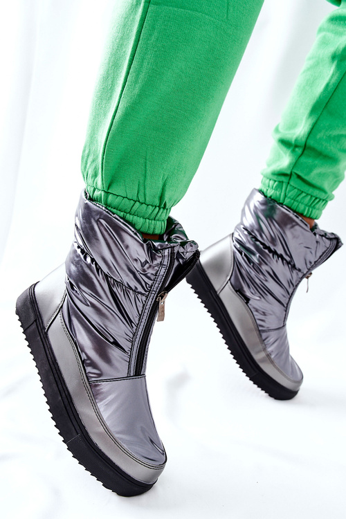 Women's Snow Boots Grey Monile