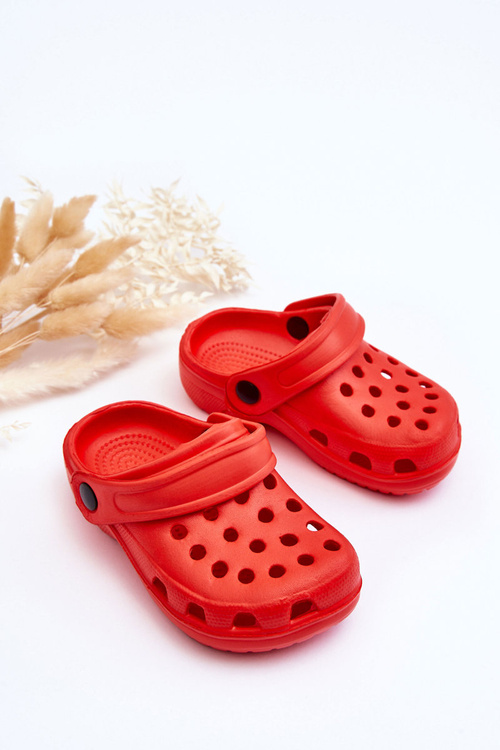 Baby Foam Crocs Slides Red Percy