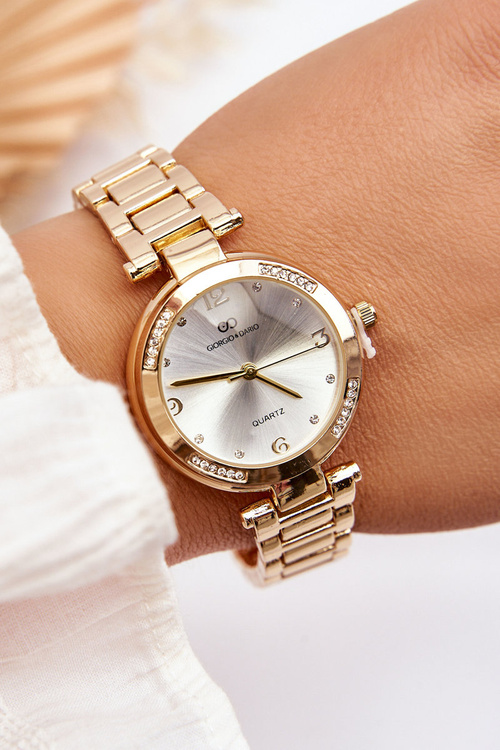 Women's Steel Watch With Zircons Giorgio&Dario Gold