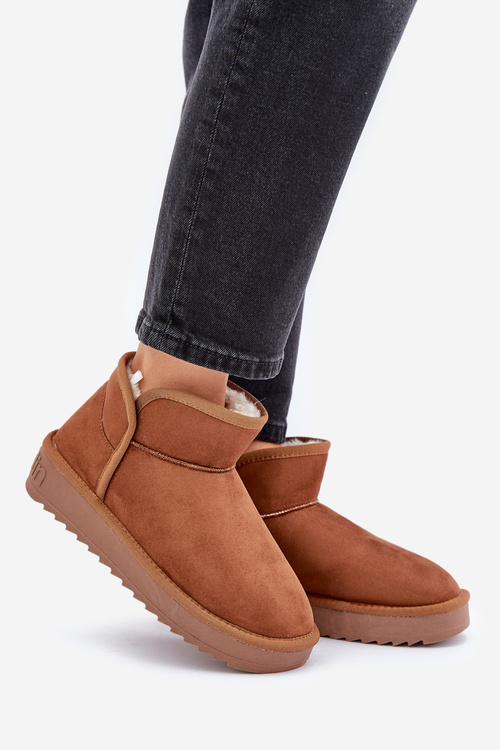 Women's Platform Snow Boots D.Franklin DFSH370010 Brown