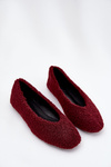 Women's Ballerinas With Sheepskin Bordeaux Zimira