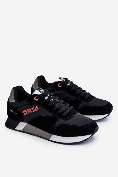 Buty Sportowe Męskie Memory Foam System Czarne Big Star LL174158