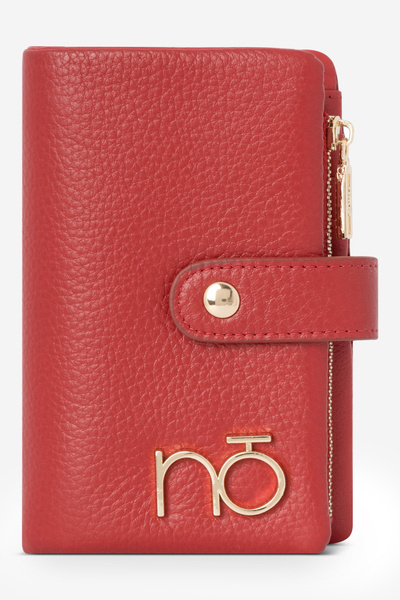 Women's Small Wallet Made of Natural Leather Nobo NPUR-LR110-C005 Red