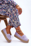 Women's Classic Platform Espadrilles Violet Maurine