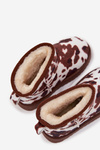Children's Youth Snow Boots Lined with Furry Patches White-Brown Mireya