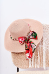 Women's Hat With A Colorful Stripe Pink Marsela