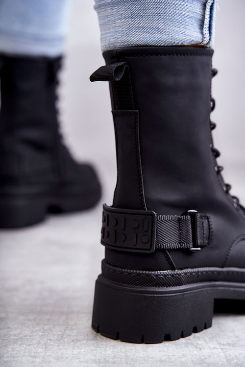 Women's Warm Boots With Zipper Black Fabiola